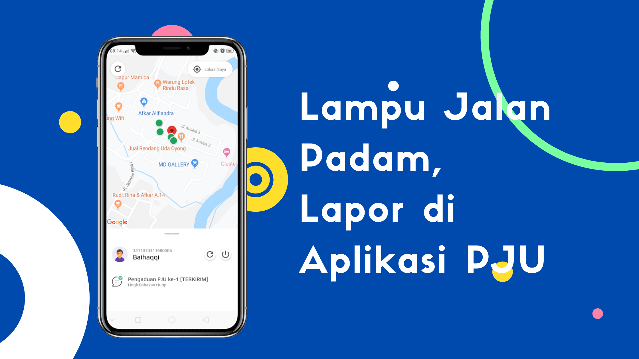 Lampu Jalan Padam, Lapor di Aplikasi PJU