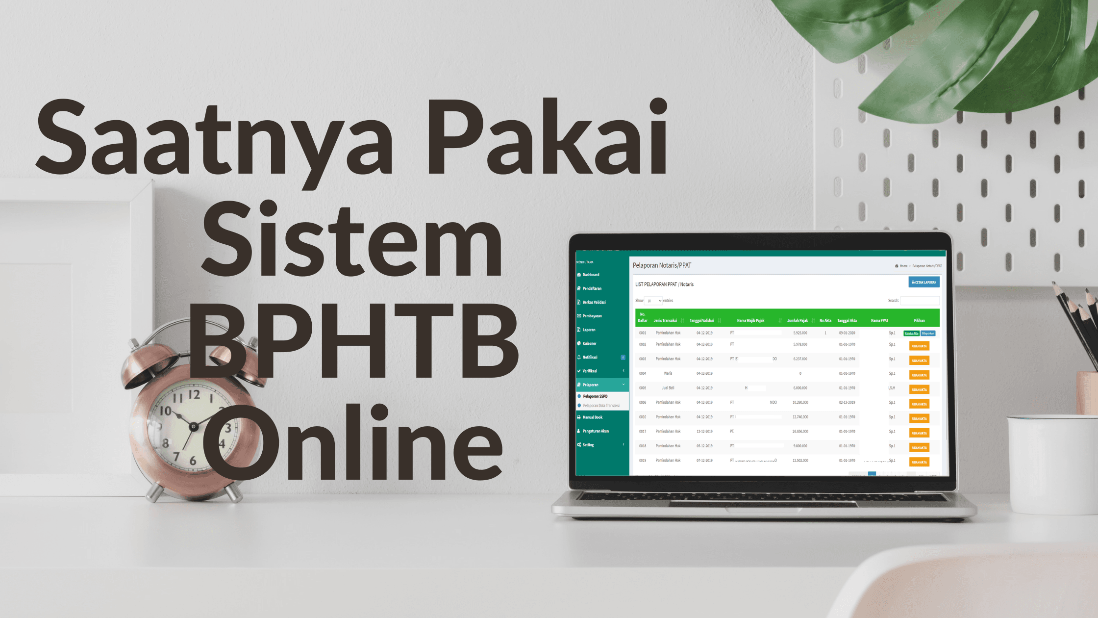 Saatnya Pakai Sistem BPHTB Online
