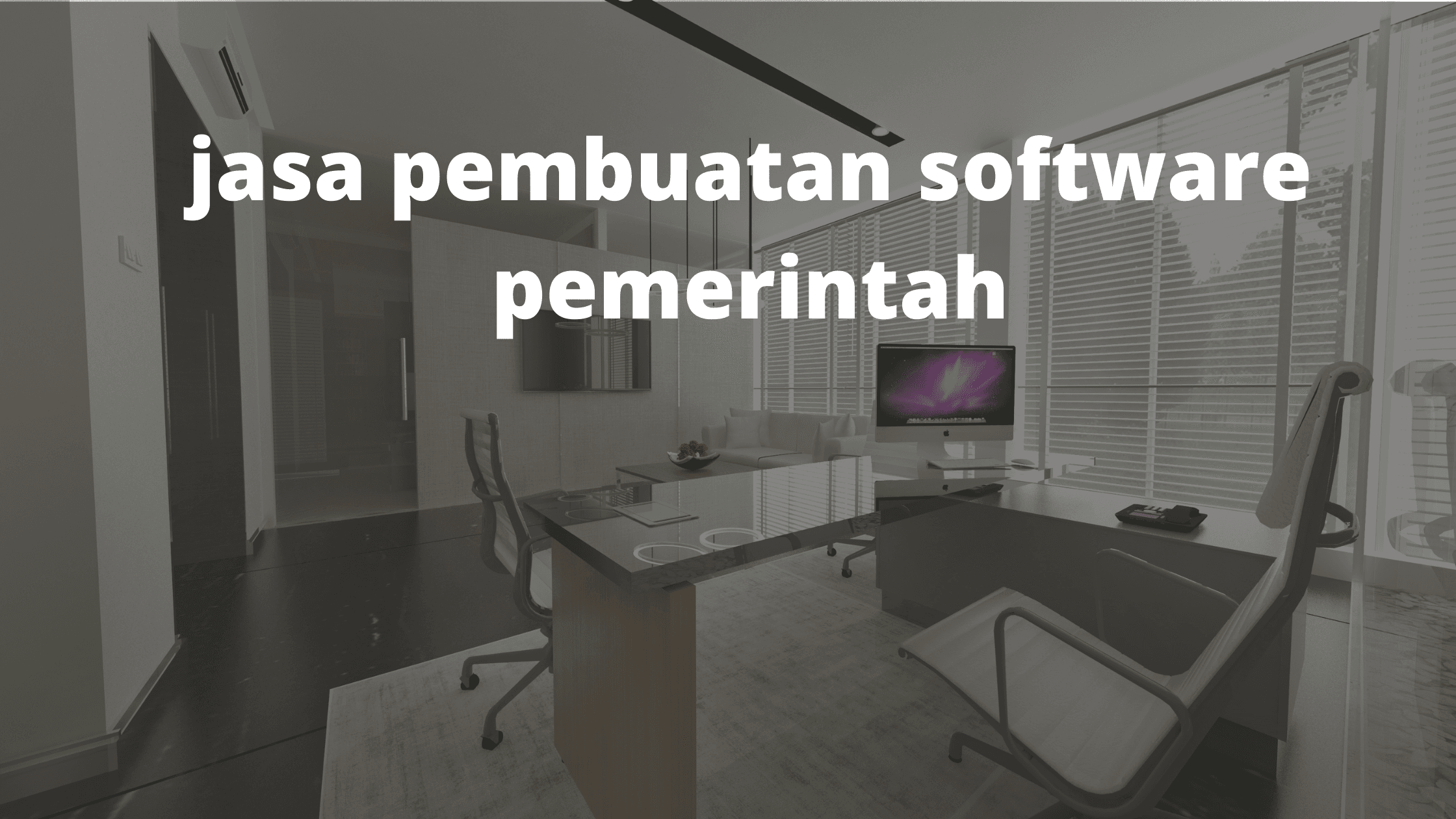 jasa pembuatan software pemerintah