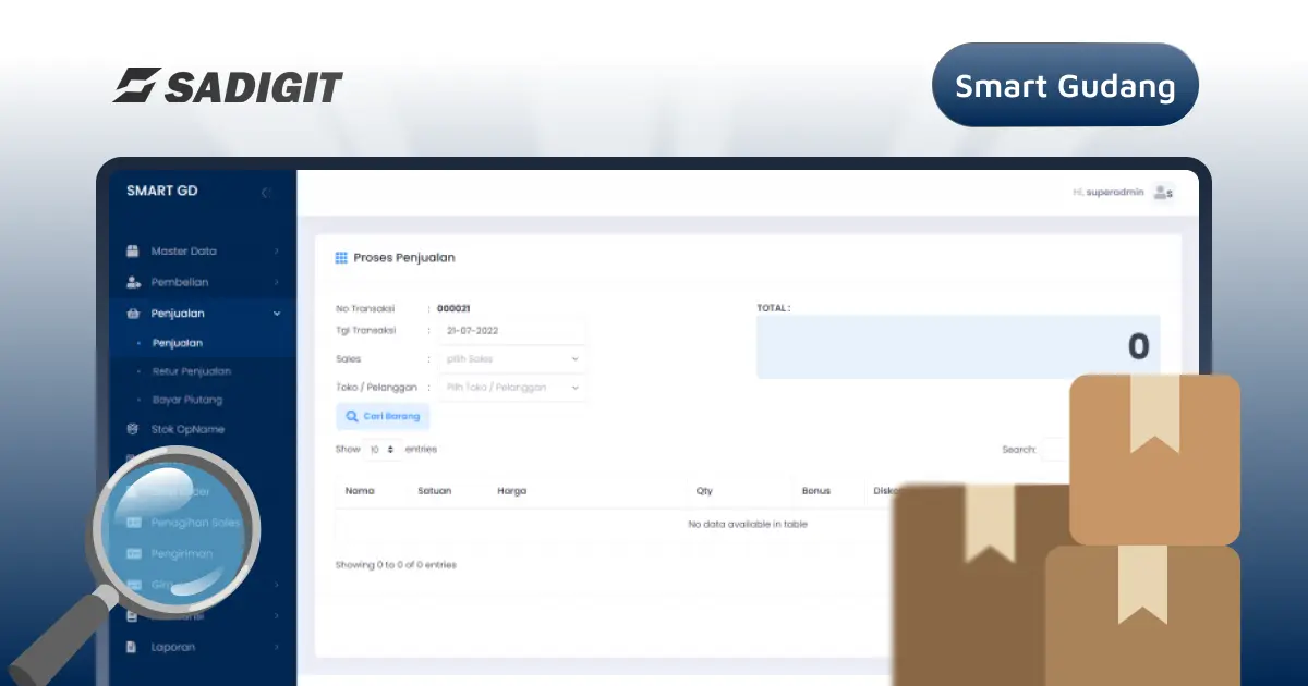 SMART GUDANG Dashboard